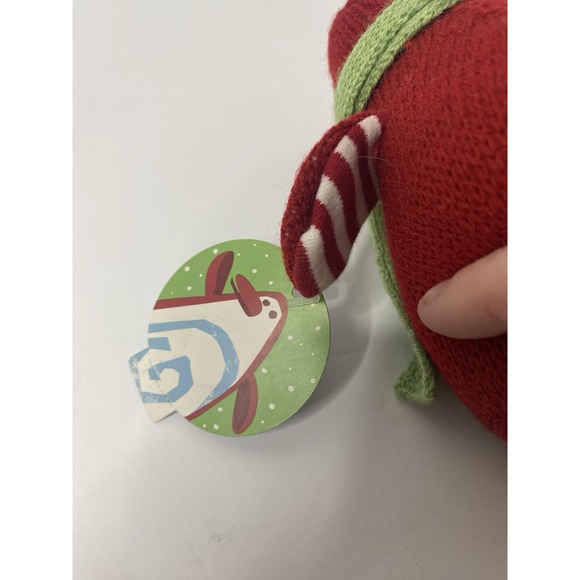 Starbucks Red Penguin Knit Plush 6" 2007 Holiday Christmas Stuffed Winter Animal - Picture 4 of 7